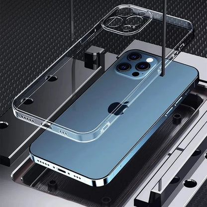 Clear Back Cover for iPhone 6 to iPhone 15 Series – Slim Transparent Shockproof TPU Case for All Models