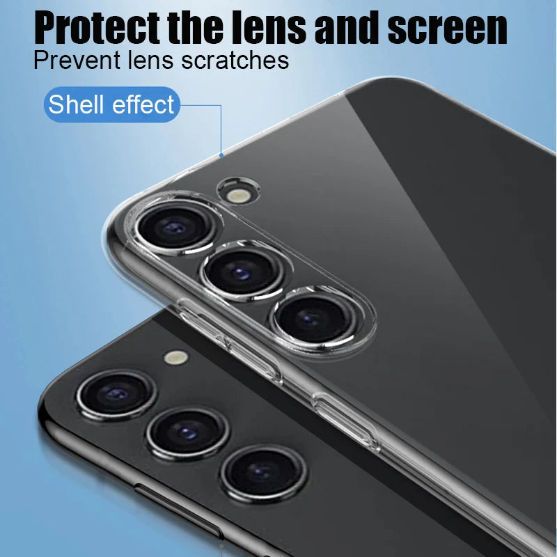 Clear Back Cover Case for Samsung Galaxy A, S, Note & M Series All Models