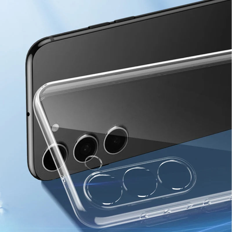 Clear Back Cover Case for Samsung Galaxy A, S, Note & M Series All Models