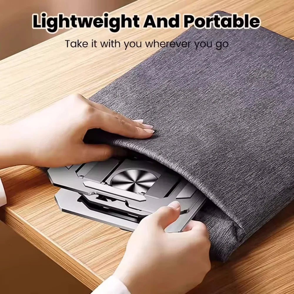 360° Rotating Metal Hollow Tablet Desktop Holder – Adjustable Folding Stand for iPad, Xiaomi, and Smartphones