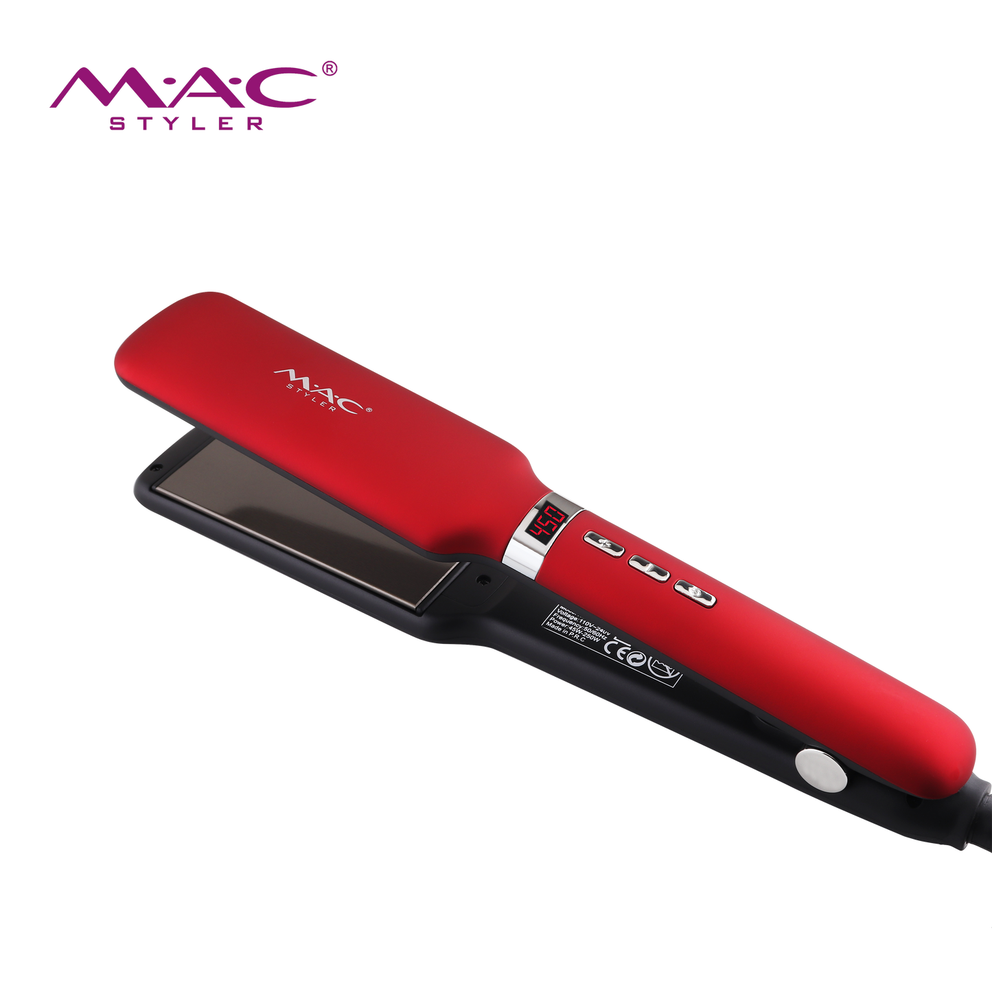 Original Mac Straightener Flat Iron 450F Professional Hair Straightener Manufacturer Ceramic Tourmaline Flat Iron