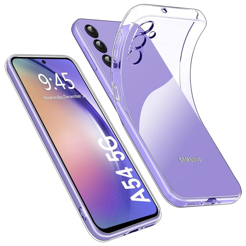 Clear Back Cover Case for Samsung Galaxy A, S, Note & M Series All Models