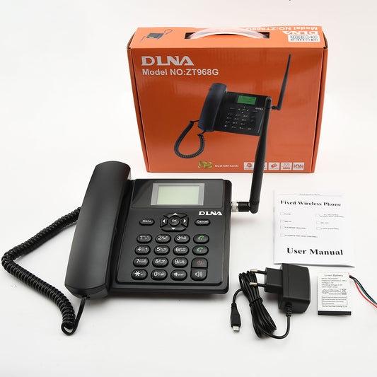 Unlock Voice Land Phone 4G VoIP Dual-Mode Wireless Phone Network Desktop Phone Fixed Landline DLNA ZT968G