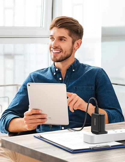 UGREEN 36W Dual USB Fast Charging Adapter – UK Plug – CD161 (70164)