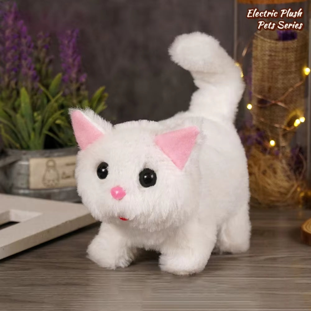 Kitten Toy Walking Electric Plush Pet | Purring, Moving, Vivid Cat Toy for Kids | Interactive Children’s Pet Toy