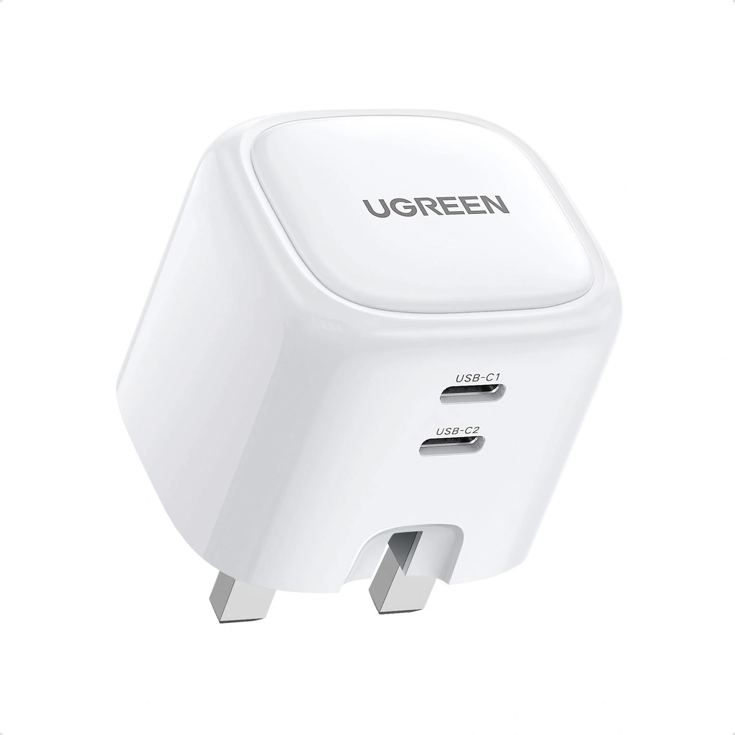 UGREEN 40W Dual Type-C Fast Charging Adapter – CD243 (10344) – UK Plug Compatible