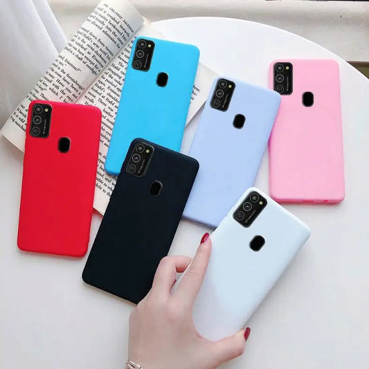 Velvet Silicone Case for Samsung Galaxy M Series – Soft Matte Finish Protective Back Cover