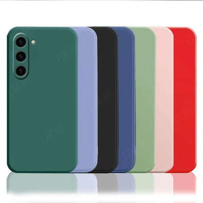 Velvet Silicone Case for Samsung Galaxy S Series – Soft Matte Protective Back Cover