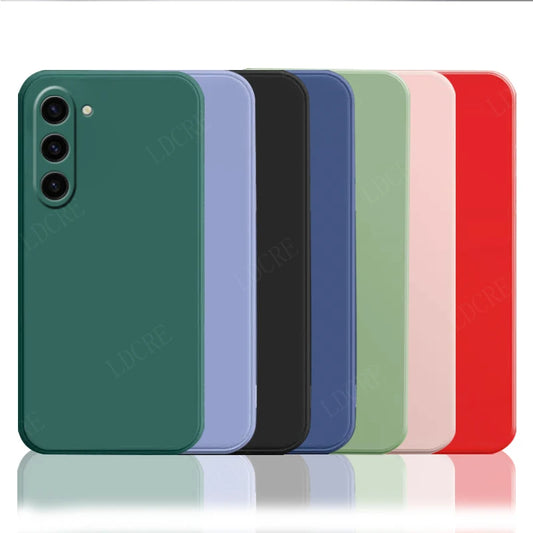 Velvet Silicone Case for Samsung Galaxy S Series – Soft Matte Protective Back Cover