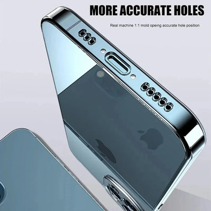 Clear Back Cover for iPhone 6 to iPhone 15 Series – Slim Transparent Shockproof TPU Case for All Models
