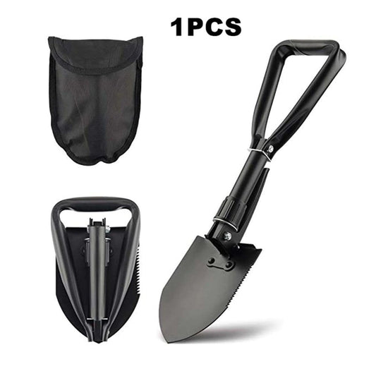 Multifunction Folding Shovel Outdoor Camping Large Shovel for Survival Hiking and Gardening