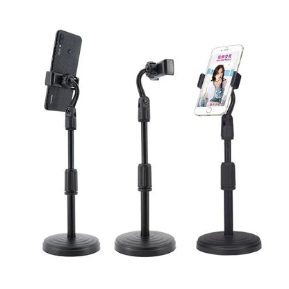 Multi-functional Adjustable Retractable Mobile Phone Stand For Live Broadcast Desk Table Clip Bracket Table Mount Cell Phone Support Holder
