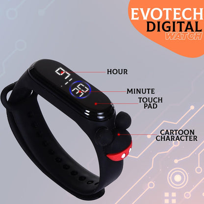 Kids LED Digital Wrist Watch | Colorful Waterproof Time Display Watch for Boys & Girls