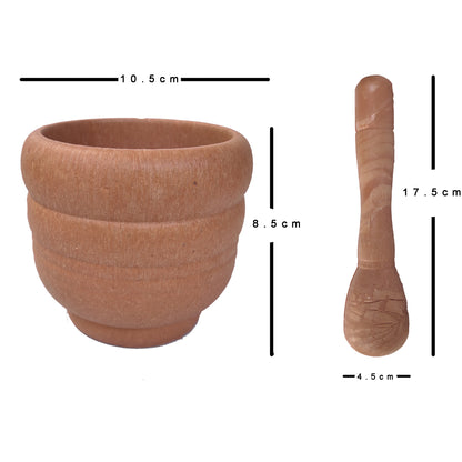 Manual Plastic Mortar and Pestle Grinder | Spice Crusher for Garlic, Herbs & Pepper