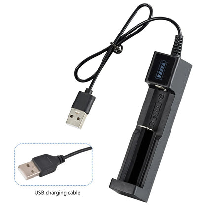 Universal Smart USB Battery Charger – For 18650, 26650, 14500, 21700 Li-ion Rechargeable Batteries