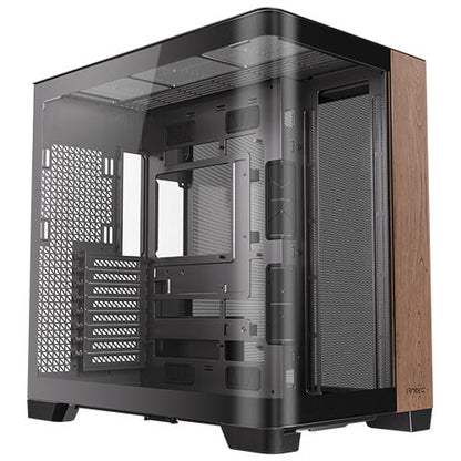 Antec C8 Curve Wood ATX Mid Tower Gaming Case with Curved Glass Panel