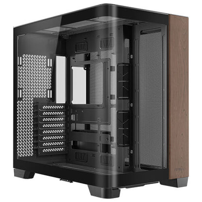 Antec C8 Curve Wood ATX Mid Tower Gaming Case with Curved Glass Panel