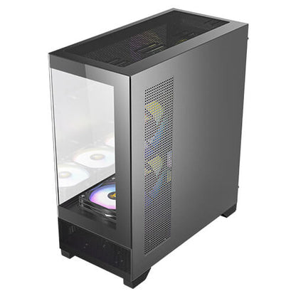 ANTEC CX700 RGB Elite Mid-Tower Gaming Case – Black, 270° Tempered Glass, 6×120 mm RGB Fans Included