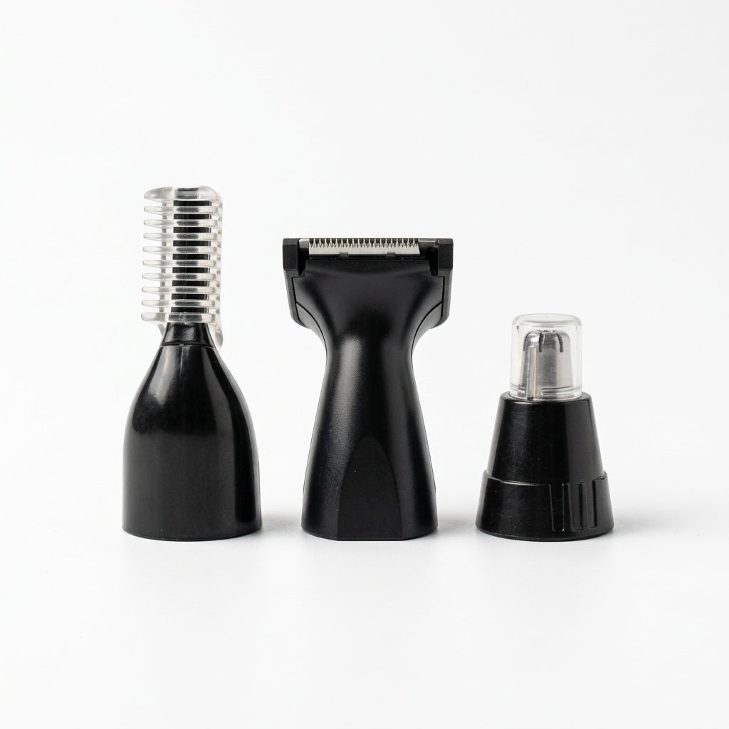 Geemy 3-in-1 Rechargeable Nose, Ear & Eyebrow Hair Trimmer Grooming Kit Nose Hair trimmer