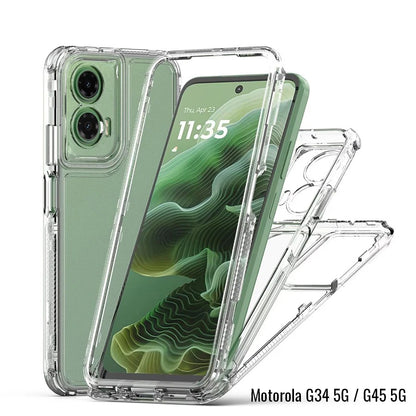 Motorola G34 5G / G45 5G Transparent Clear Back Cover Cell Phone Case For Motorola G34 5G / G45 5G Transparent Back Cover