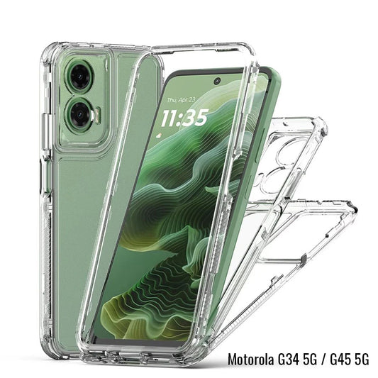 Motorola G34 5G / G45 5G Transparent Clear Back Cover Cell Phone Case For Motorola G34 5G / G45 5G Transparent Back Cover