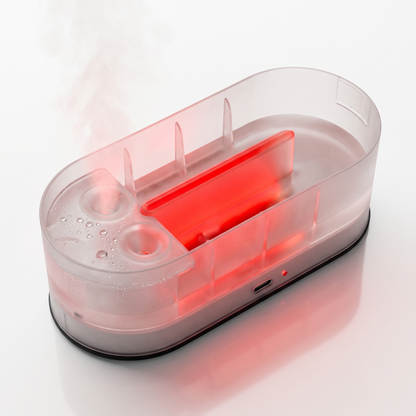 USB Desktop Flame Aroma Diffuser Humidifier Simulation Light Aromatherapy Air Purifier for Bedroom