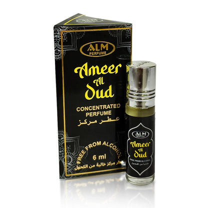 ALM Ameer Al Oud Unisex Concentrated Perfume Oil 6ml – Long-Lasting Attar for Men & Women