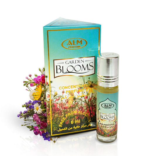 garden blooms attar, alm perfume sri lanka, unisex attar sri lanka, floral attar oil, 6ml perfume sri lanka, natural roll on perfume, fresh floral perfume sri lanka, concentrated perfume oil sri lanka, everyday perfume sri lanka, long lasting attar sri lanka

