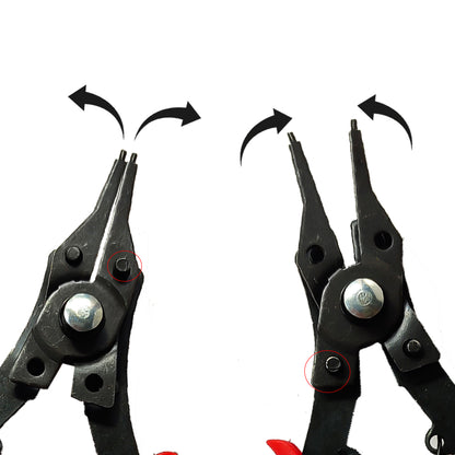 4 in 1 Circlip Pliers Set Snap Ring Removable Multifunctional Retaining Ring Tool for Internal and External Use