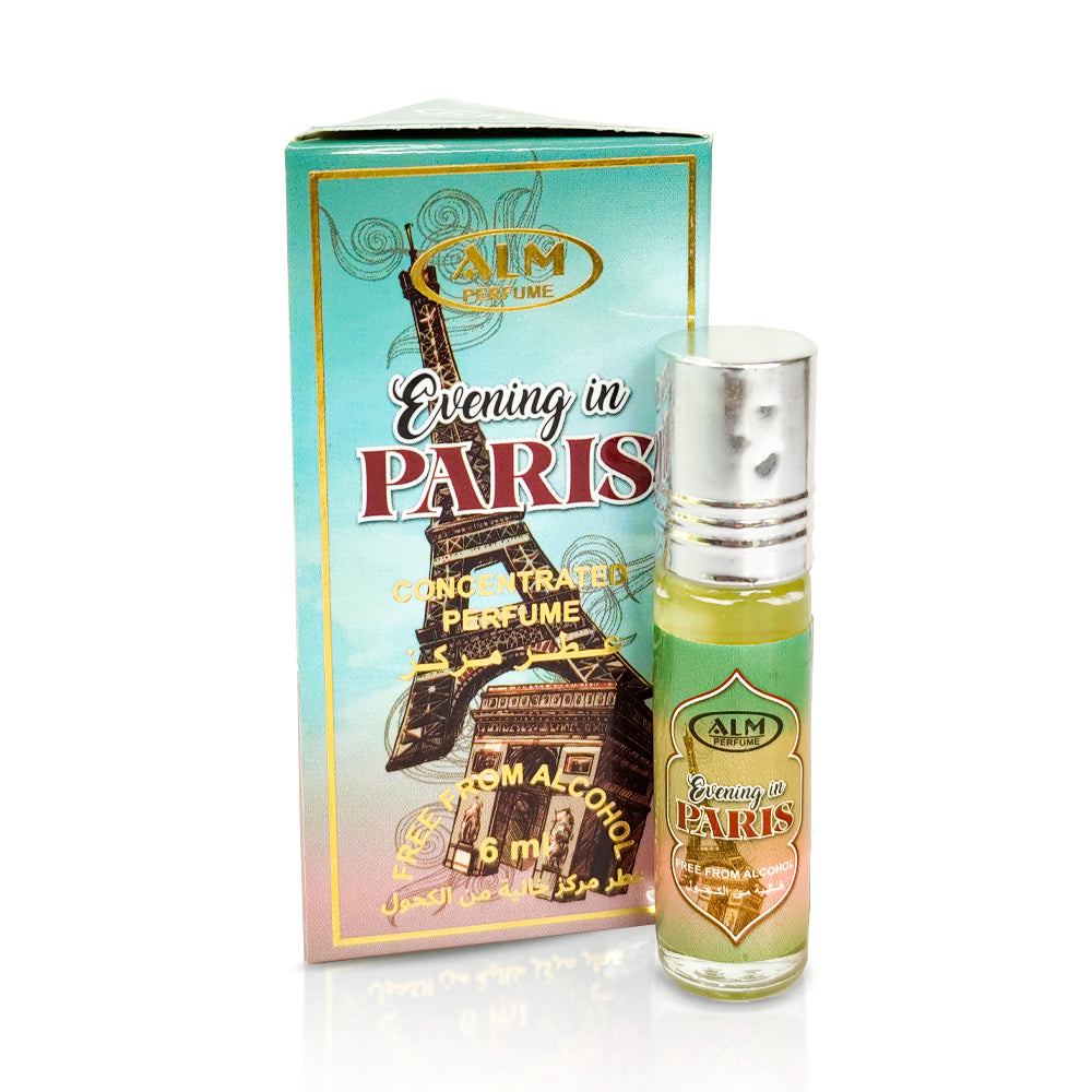 ALM Evening in Paris Attar 6ml  Elegant Long Lasting Perfume Oil for Women & Men