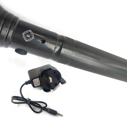 Lumi LM-967 High Power Rechargeable SMD LED Police Flashlight Torch 500m Range Lithium Battery Torch Light