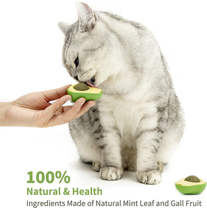 Avocado Shape Cat Toy Fun and Interactive Plush Toy for Cats