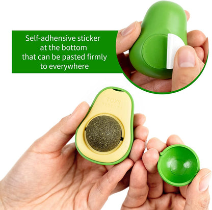 Avocado Shape Cat Toy Fun and Interactive Plush Toy for Cats