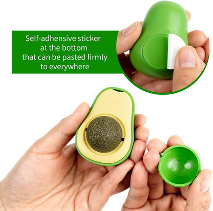 Avocado Shape Cat Toy Fun and Interactive Plush Toy for Cats