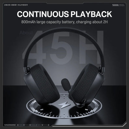ONIKUMA GT839 Multi Mode Gaming Headset 45H Playback Bluetooth 5.4 Wired 2.4GHz Memory Foam Comfort 1 Year Warranty