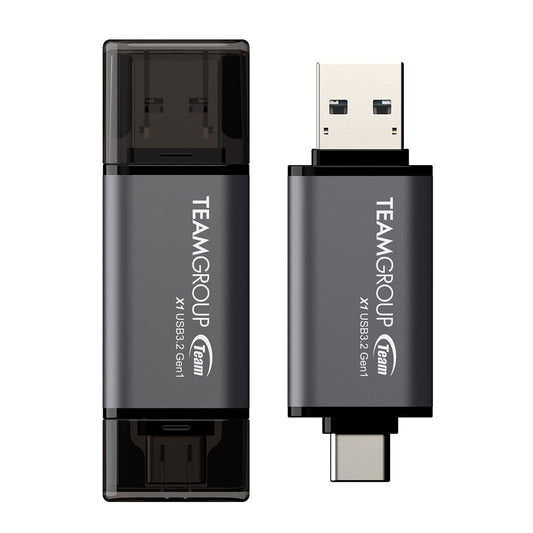 TeamGroup X1 USB 3.2 Gen1 Dual Drive 128GB High Speed Portable Flash Drive Pen Drive