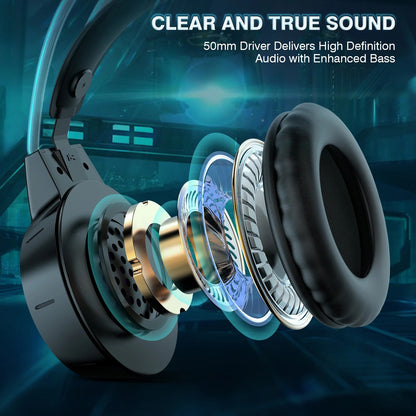 ONIKUMA X15 PRO Double-Head Beam Noise Cancelling Microphone Durable Stereo Surround Gaming Headphones RGB Audífonos Alámbricos Gaming Headset