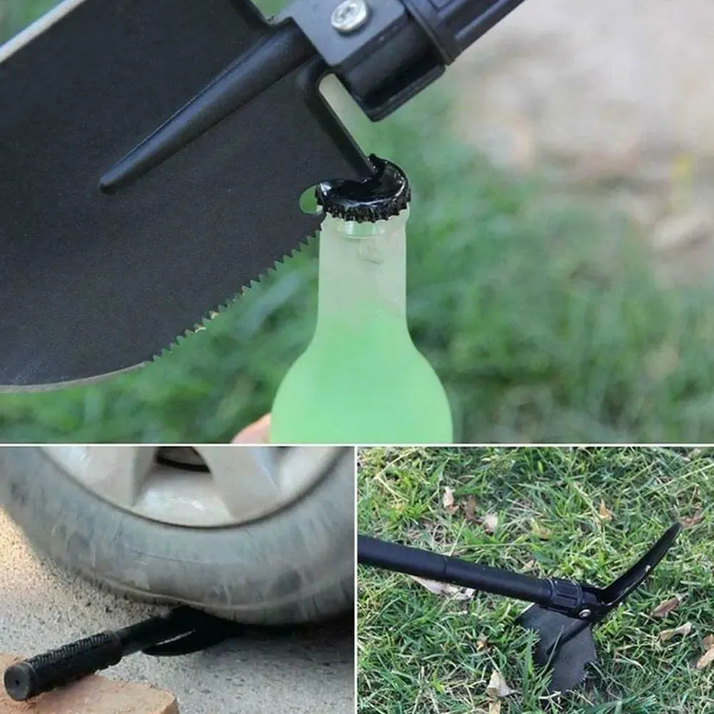 4 in 1 Multifunction Folding Shovel – Outdoor Camping Mini Shovel for Survival, Hiking & Emergency Use