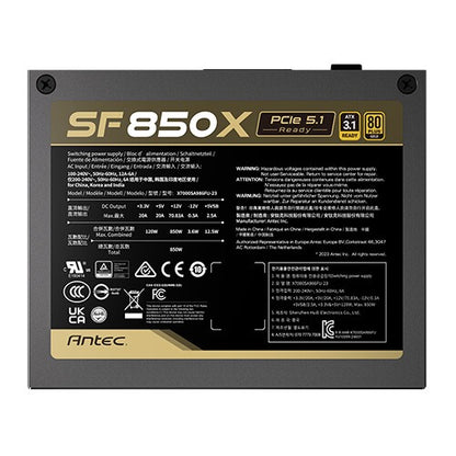 ANTEC SF850X 850W 80+ Gold Fully Modular SFX Power Supply