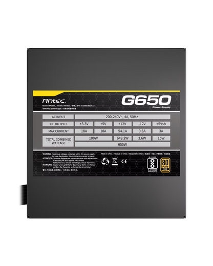 Antec G650 – 650W 80+ Bronze Certified Power Supply