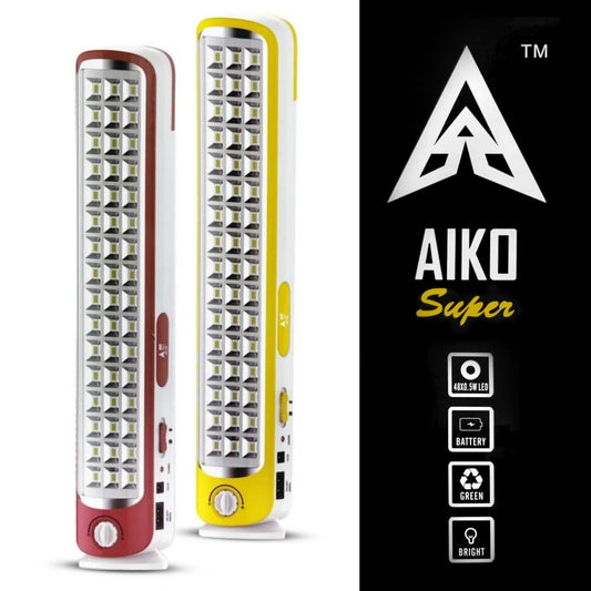 Aiko Super AS-780 Emergency Lamp with 48 SMD LEDs – High Brightness Lantern with Low/High Control and Solid ABS Body (16 Inch)
