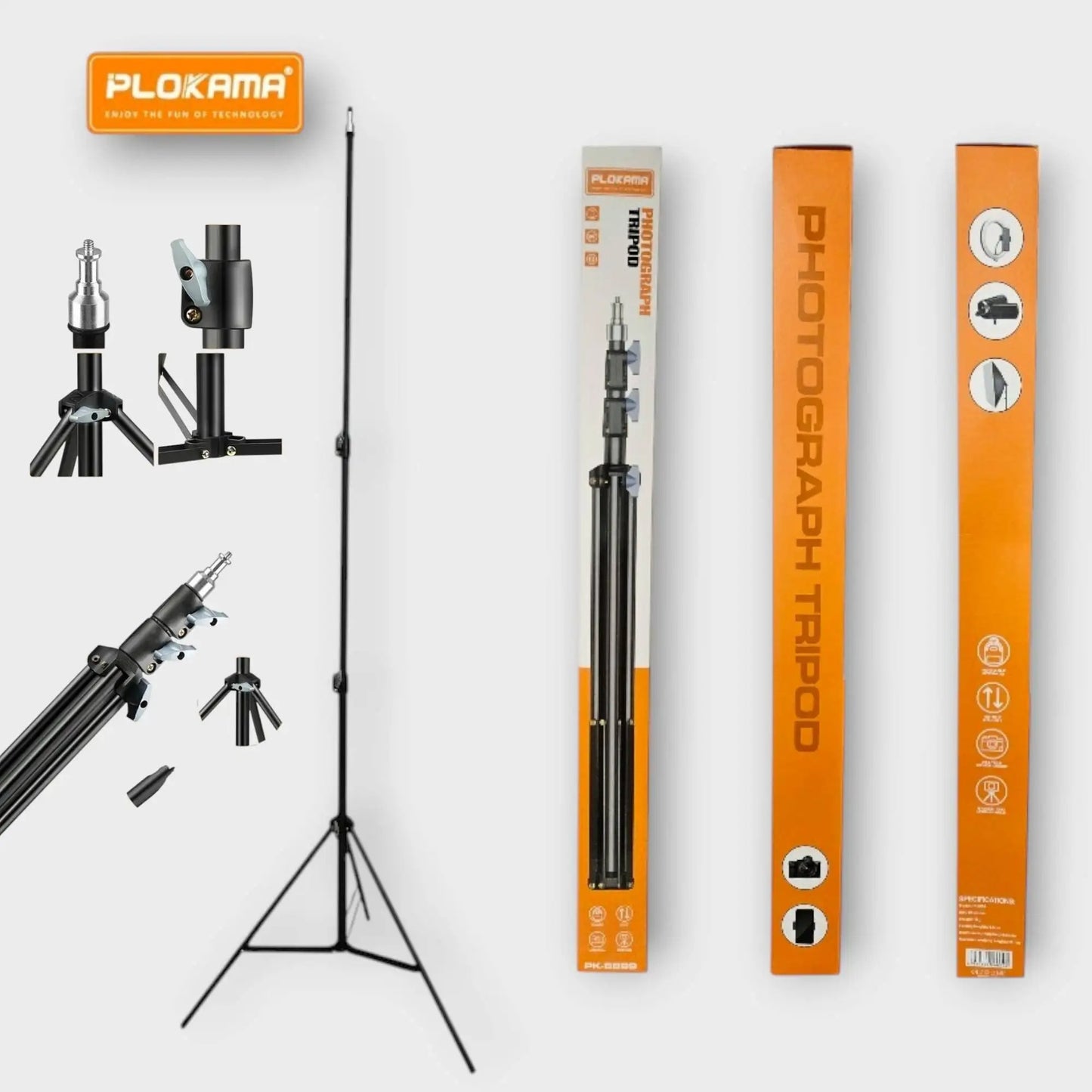 Plokama PK 8899 Tripod Adjustable Lightweight Camera & Mobile Tripod Stand