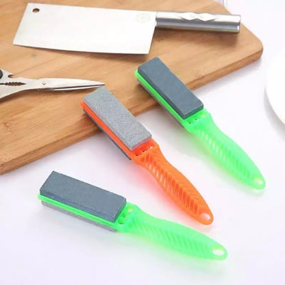 Hand Held Double Sided Knife Sharpener Professional Kitchen Sharpening Stone for Knives