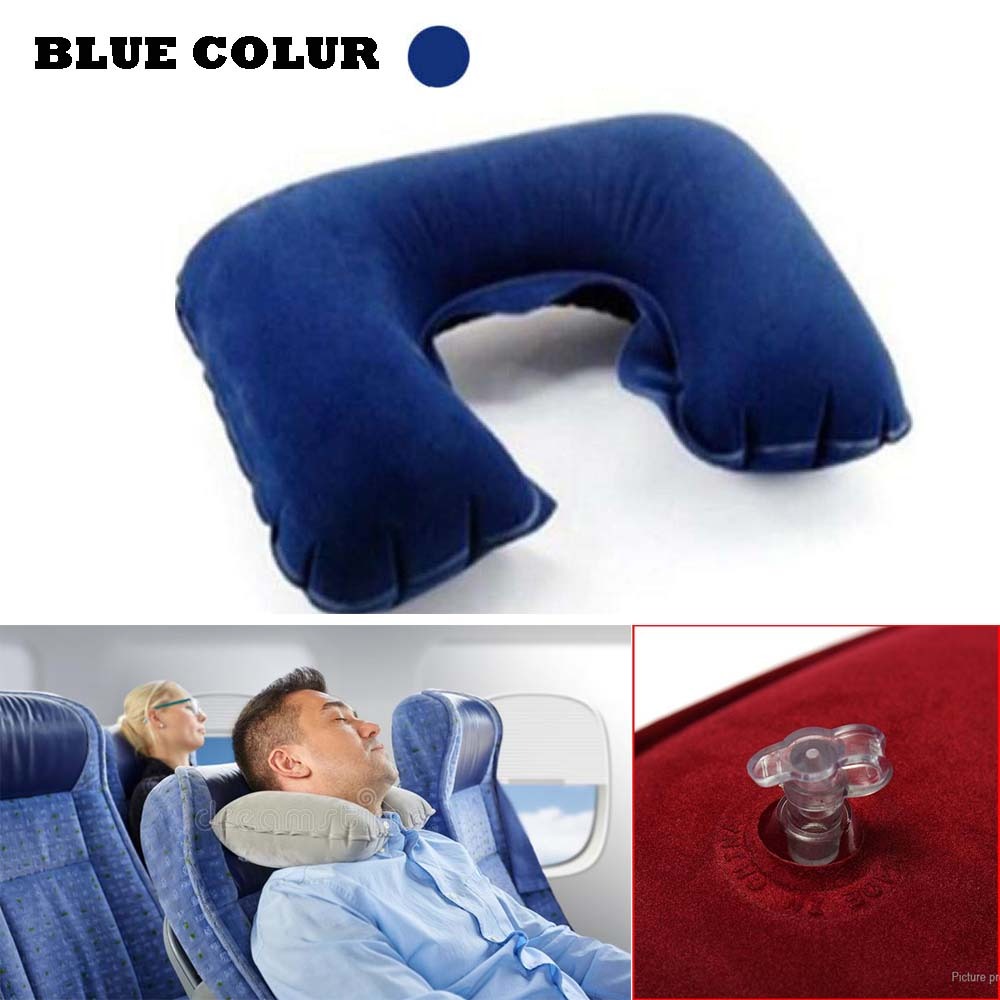 Soft Air Travel Neck Pillow Inflatable Comfortable Neck Support for Travel