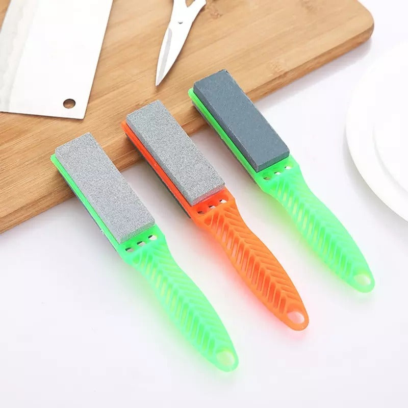 Hand Held Double Sided Knife Sharpener Professional Kitchen Sharpening Stone for Knives