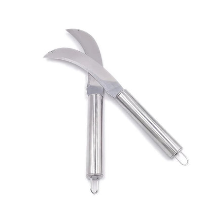 Stainless steel pineapple peeler peeler crescent knife cabbage fruit knife kitchen stainless steel fruit and vegetable tools