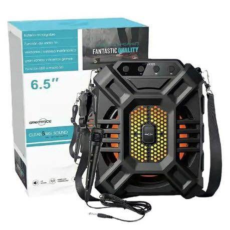 GTS 1222 Wireless Portable Speaker with Free Microphone