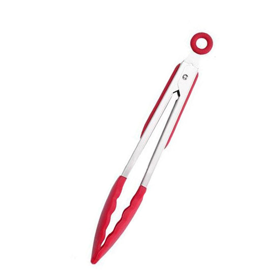 Silicone BBQ Grilling Tong Non‑Stick Kitchen Cooking & Serving Tong with Stainless Steel Handle