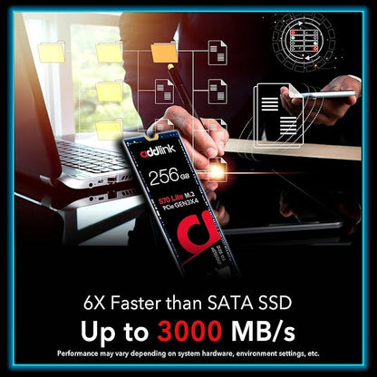 ADDLINK S70 Lite SSD NVMe PCIe Gen3x4 M.2 256GB 512GB High Speed Internal Solid State Drive