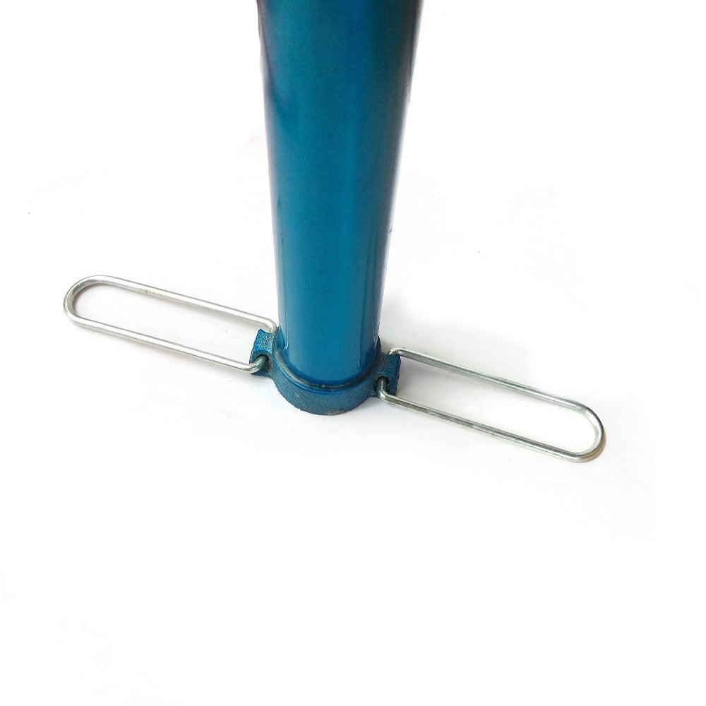 Light Blue Aluminum Alloy Portable Bicycle Air Pump with Schrader Valve – Compact Hand Pump for Tires & Balls